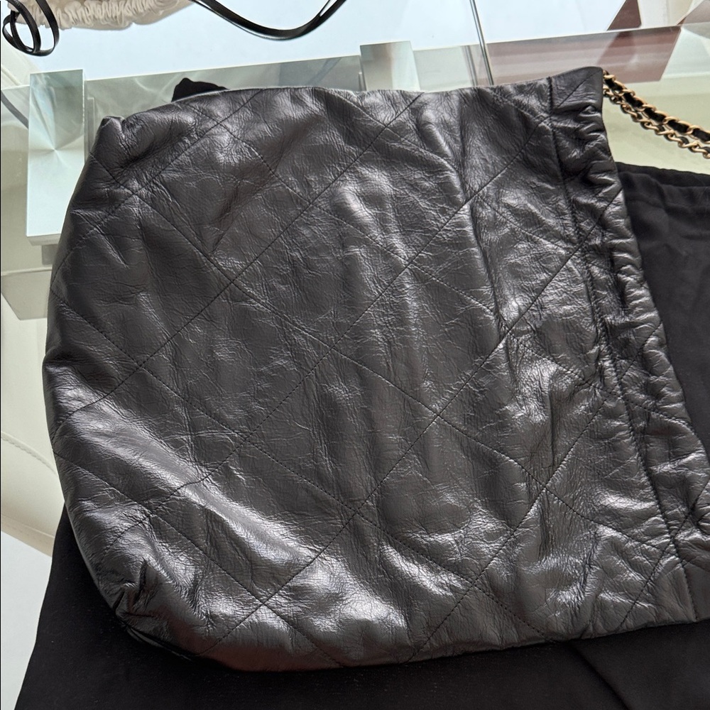 Chanel Black Quilted Shoulder Bag with Gold Accents - Picture 10 of 10